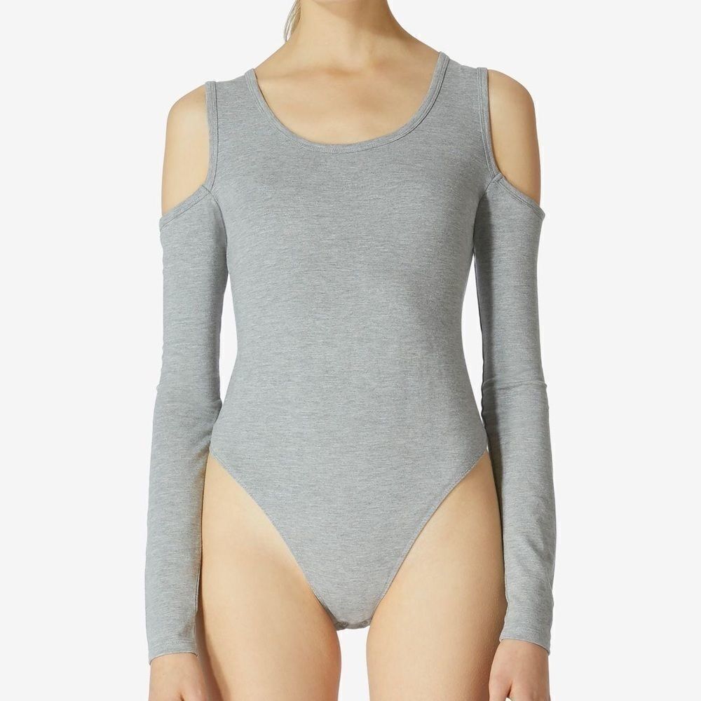 Avec Les Filles Cold-Shoulder Bodysuit